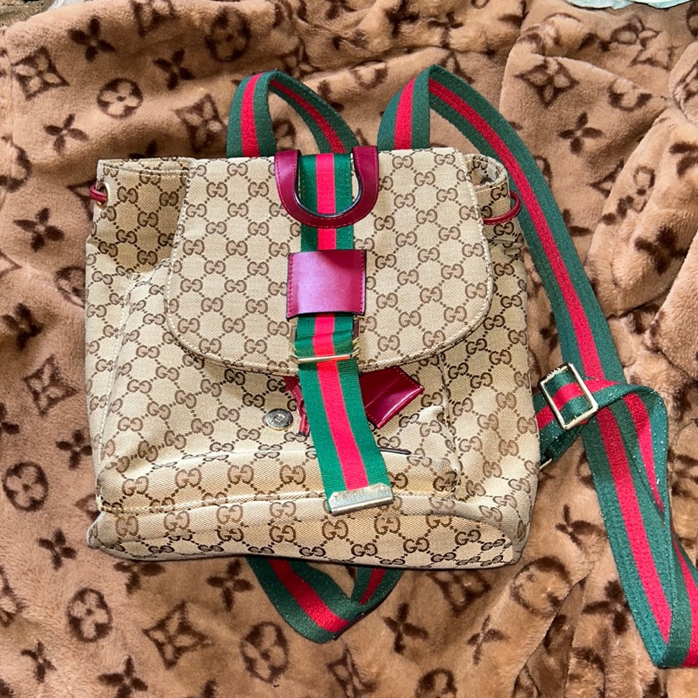 Gucci Gg Canvas Backpack , Used, but great Condition - Picture 1 of 6